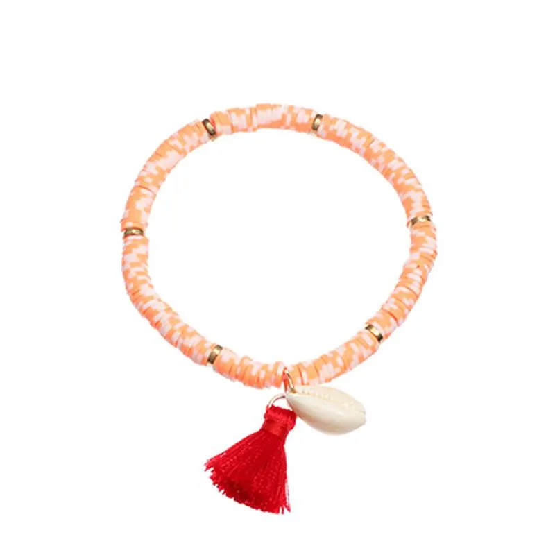 Wholesale color soft ceramic shell bracelets JDC-BT-e023