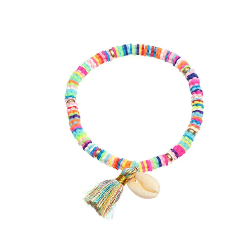 Wholesale color soft ceramic shell bracelets JDC-BT-e023