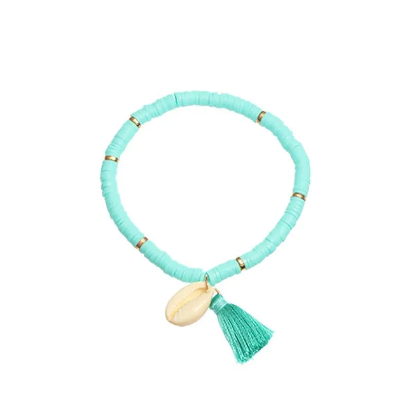 Wholesale color soft ceramic shell bracelets JDC-BT-e023
