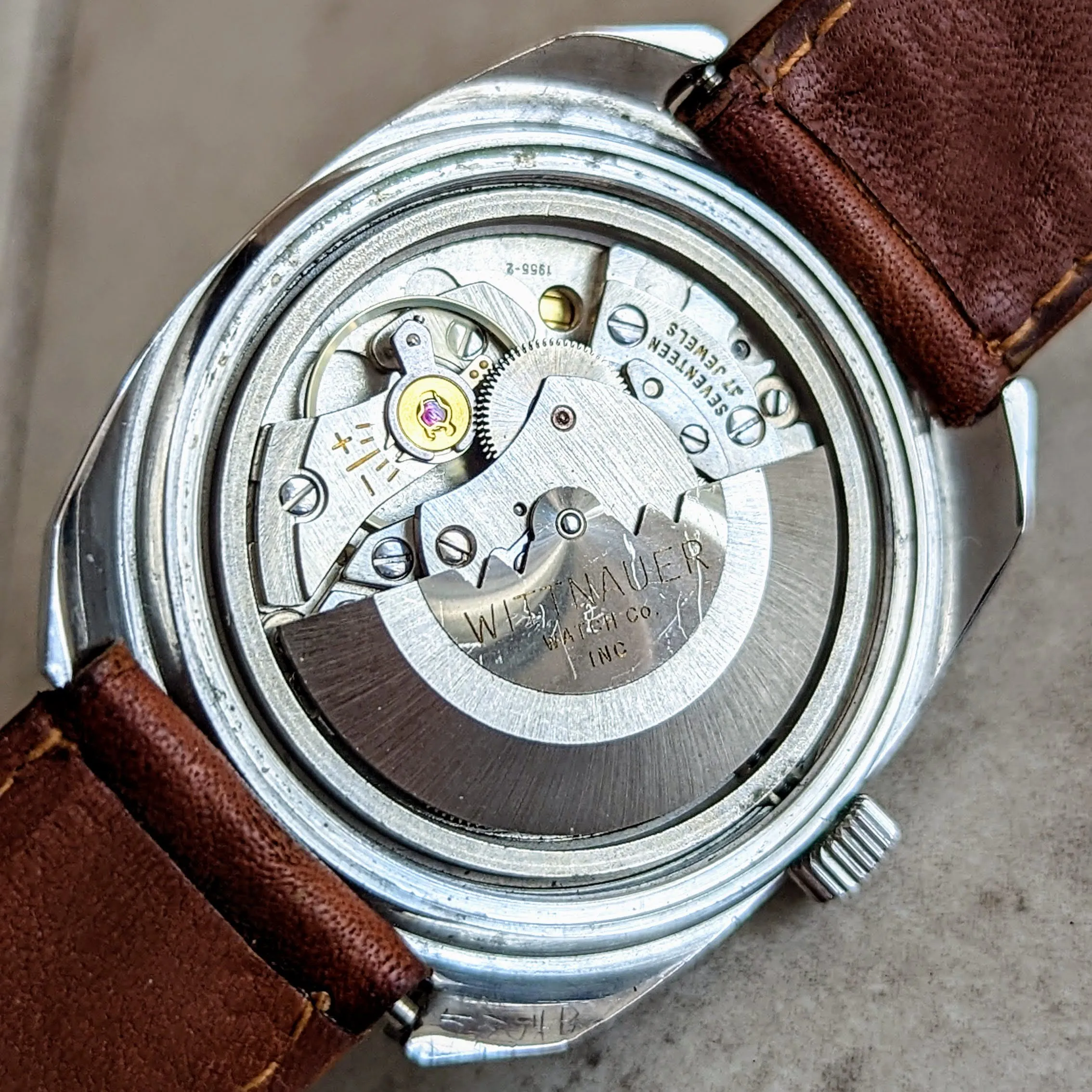 WITTNAUER Geneve Automatic Watch Date Indicator Cal. C11KAS-2 Swiss Wristwatch