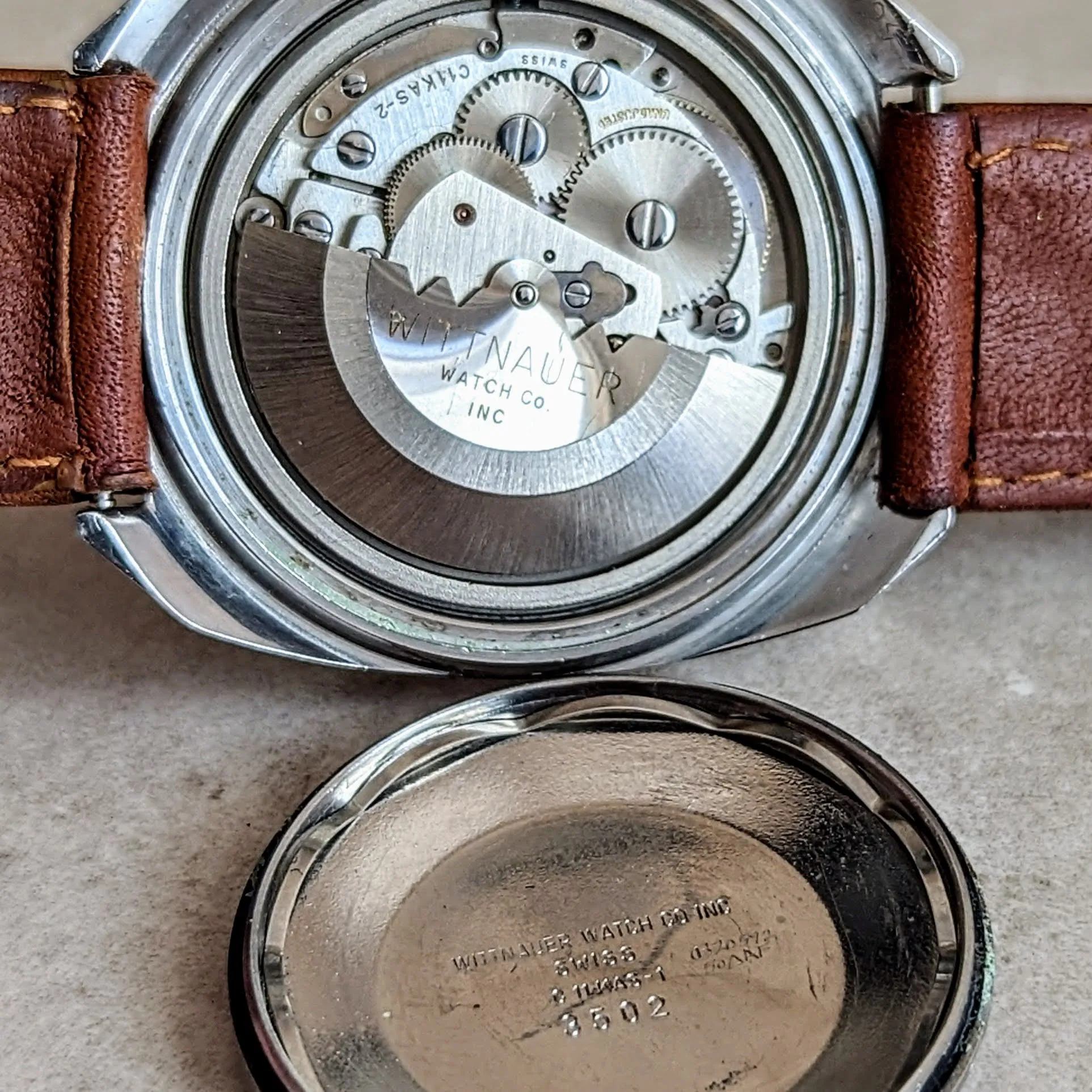 WITTNAUER Geneve Automatic Watch Date Indicator Cal. C11KAS-2 Swiss Wristwatch