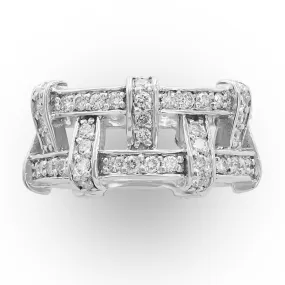 Woven Diamond Ring