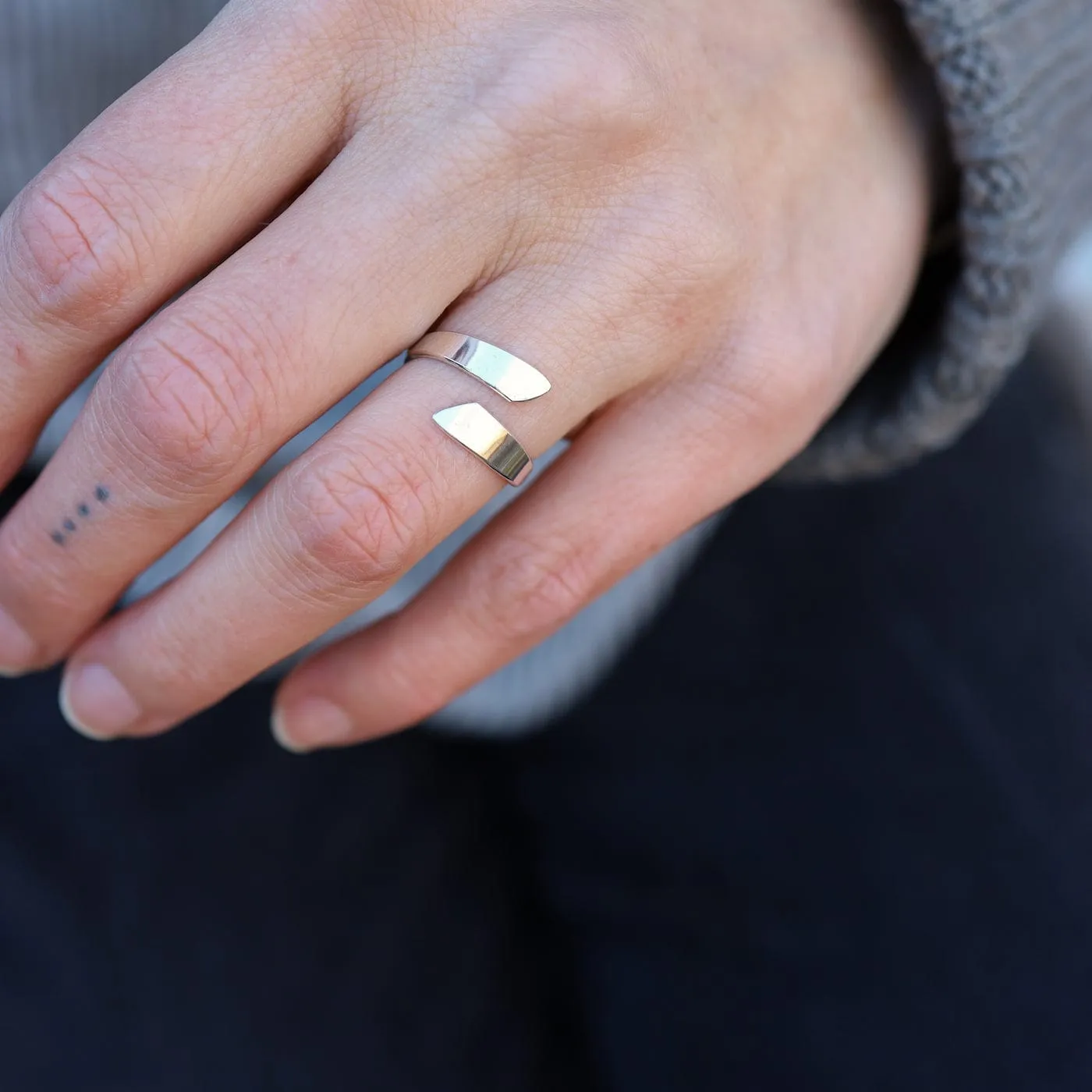 Wrapped Single Coil Ring - Sterling Silver
