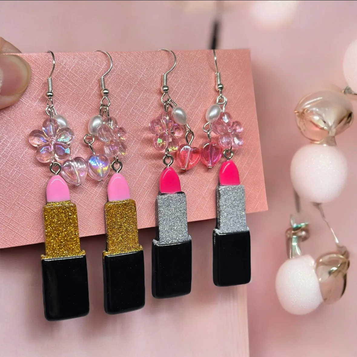 Y2K - Lipsticks earrings
